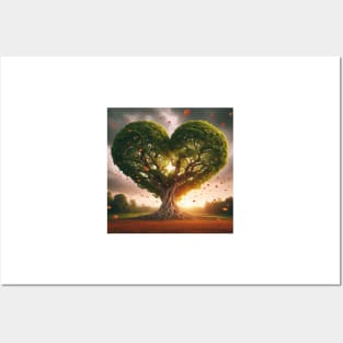 The Majestic Elegance of the Tree of Hearts Posters and Art
